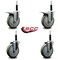 Service Caster 5'' Gray Poly Swivel 3/4'' Expanding Stem Caster Set 2 Total Lock Brakes, 4PK SCC-EXTTL20S514-PPUB-2-S-2-34 - alternate 3